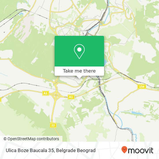 Ulica Boze Baucala 35 map