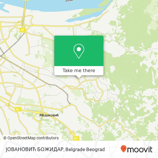 ЈОВАНОВИЋ БОЖИДАР map