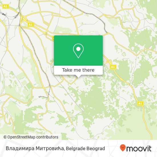 Владимира Митровића map