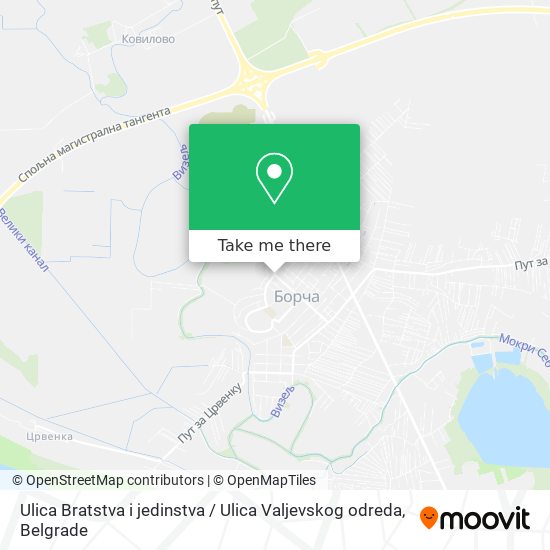 Ulica Bratstva i jedinstva / Ulica Valjevskog odreda map