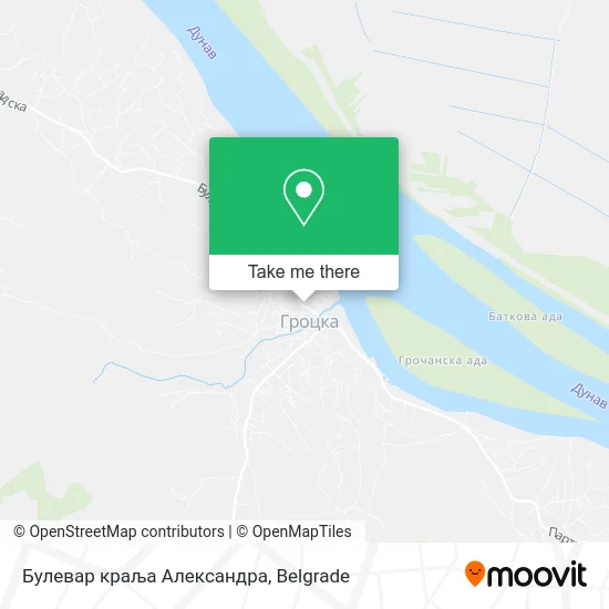 Булевар краља Александра map