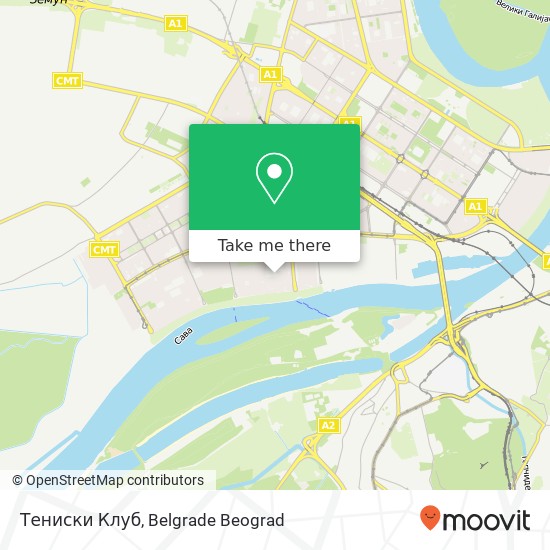 Тениски Клуб map