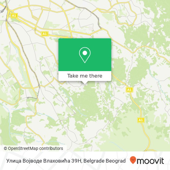 Улица Војводе Влаховића 39Н map