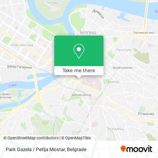 Park Gazela / Petlja Mostar map