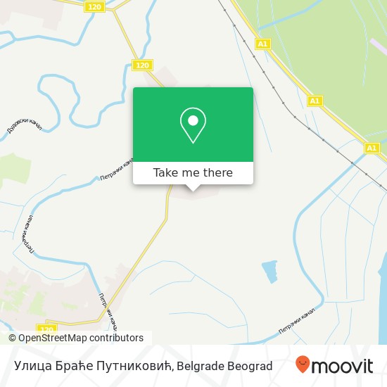 Улица Браће Путниковић map