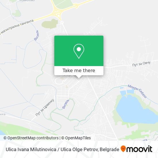 Ulica Ivana Milutinovica / Ulica Olge Petrov map