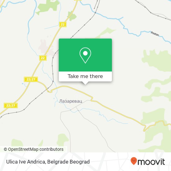 Ulica Ive Andrica map