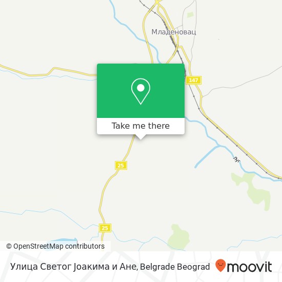 Улица Светог Јоакима и Ане map