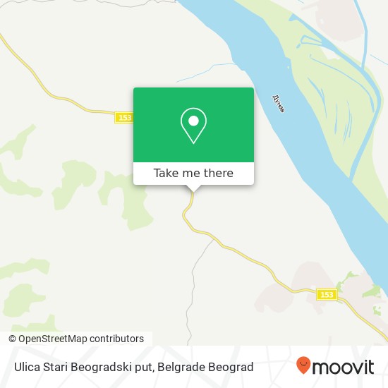 Ulica Stari Beogradski put map