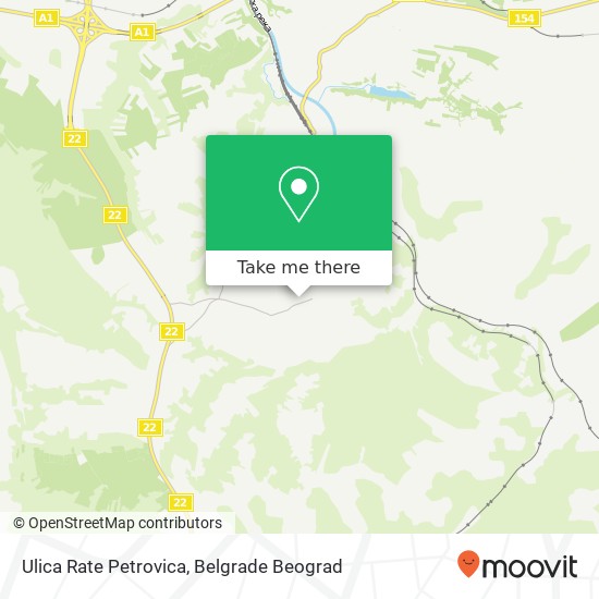 Ulica Rate Petrovica map