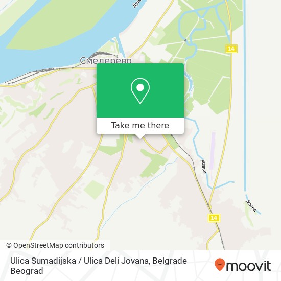 Ulica Sumadijska / Ulica Deli Jovana map