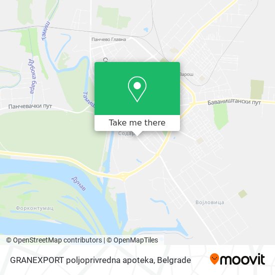 GRANEXPORT poljoprivredna apoteka map