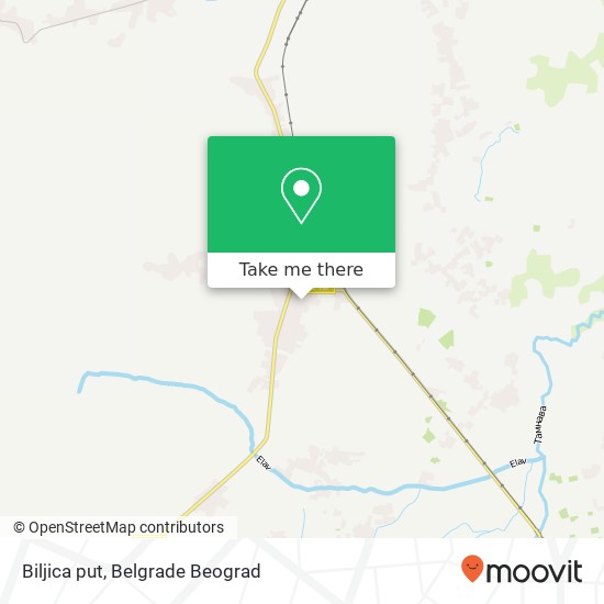 Biljica put map