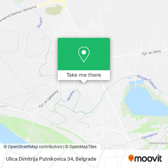 Ulica Dimitrija Putnikovica 34 map