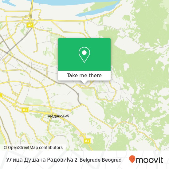 Улица Душана Радовића 2 map