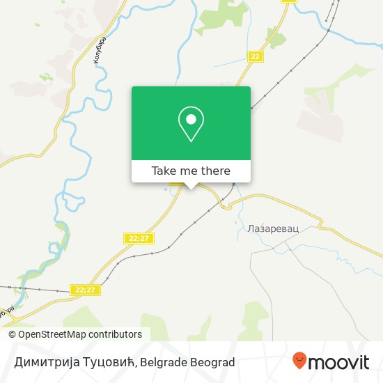 Димитрија Туцовић map