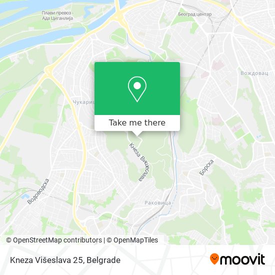 Kneza Višeslava 25 map