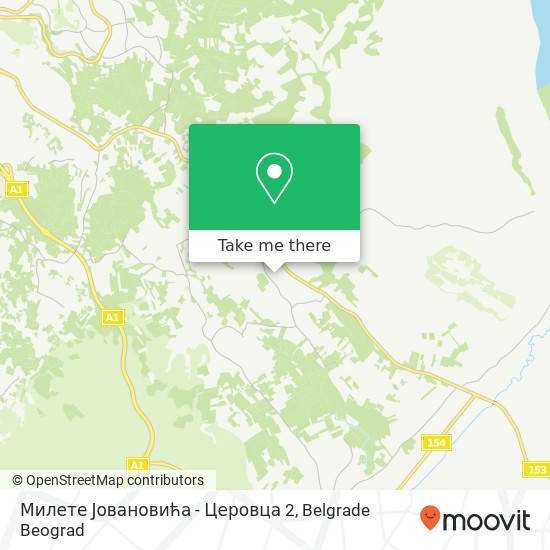 Милете Јовановића - Церовца 2 map