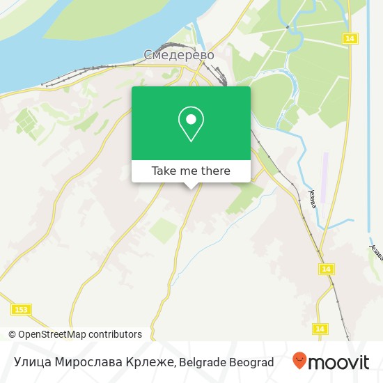 Улица Мирослава Крлеже map