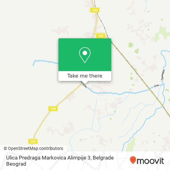 Ulica Predraga Markovica Alimpije 3 map
