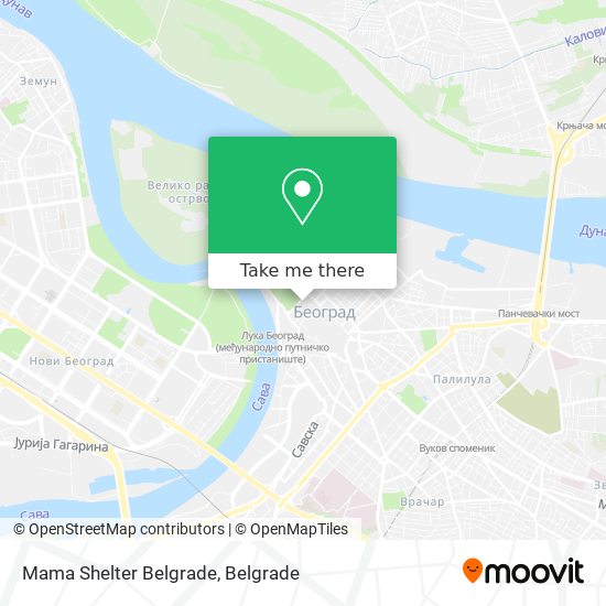 Mama Shelter Belgrade map