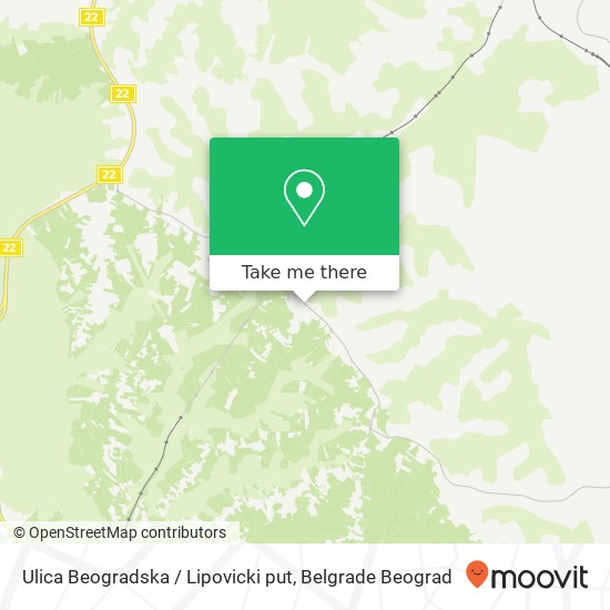 Ulica Beogradska / Lipovicki put map