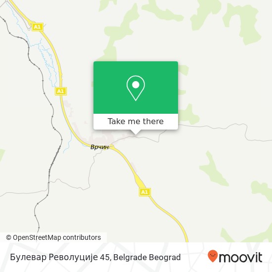 Булевар Револуције 45 map