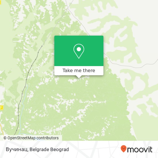 Вучинац map