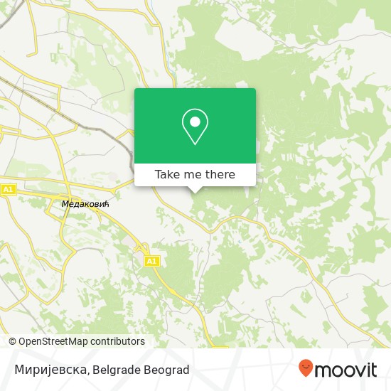 Миријевска map