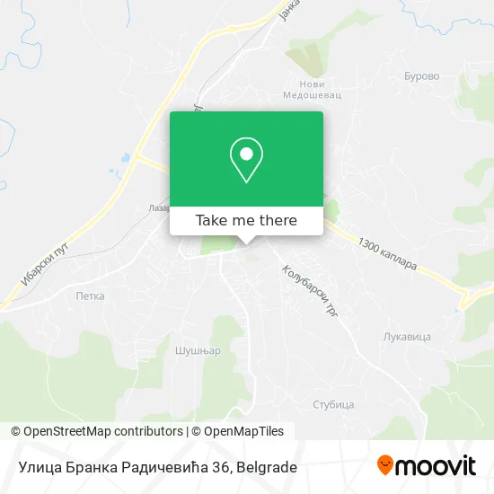 Улица Бранка Радичевића 36 map