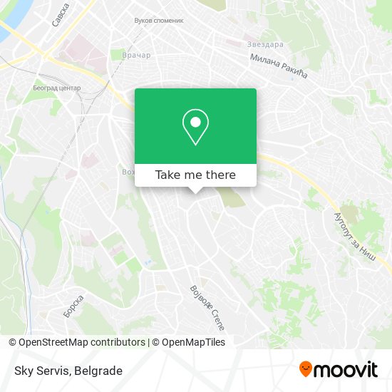 Sky Servis map