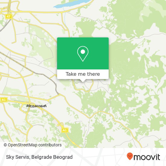 Sky Servis map