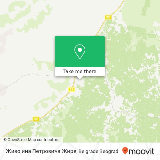 Живојина Петровића Жире map