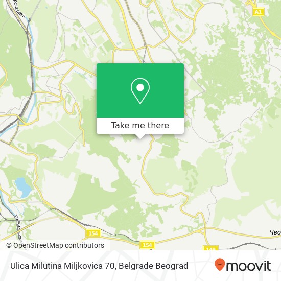 Ulica Milutina Miljkovica 70 map