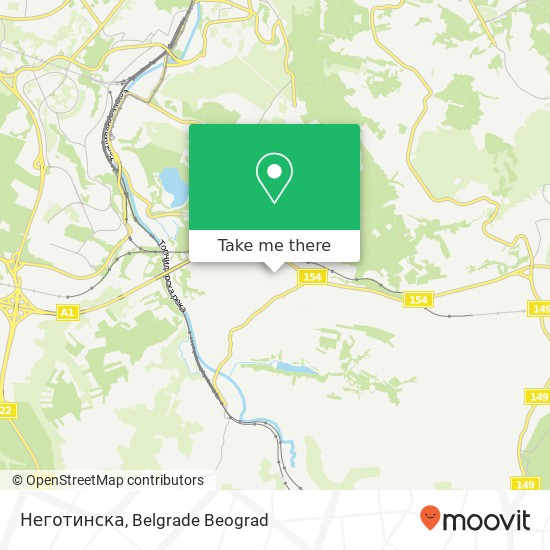 Неготинска map