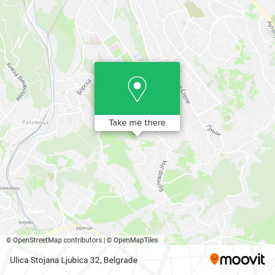 Ulica Stojana Ljubica 32 map