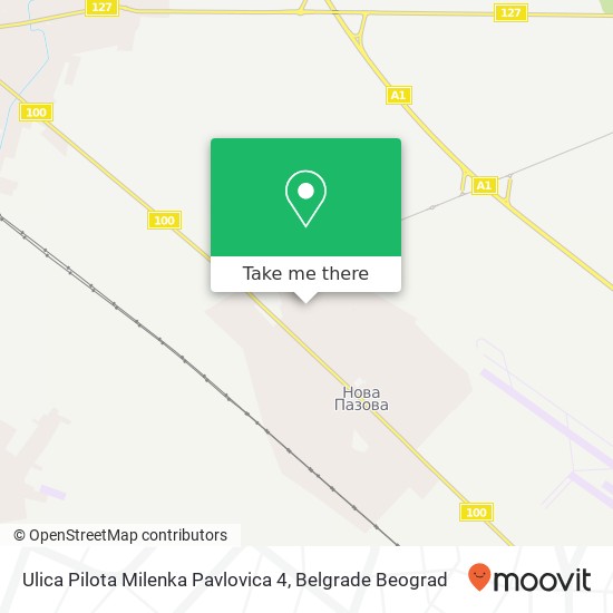 Ulica Pilota Milenka Pavlovica 4 map