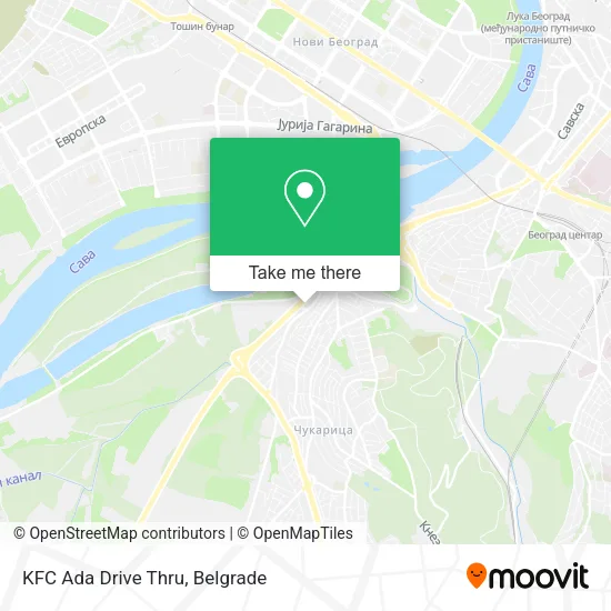 KFC Ada Drive Thru map