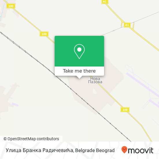 Улица Бранка Радичевића map