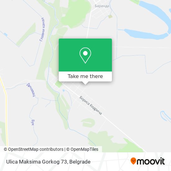 Ulica Maksima Gorkog 73 map