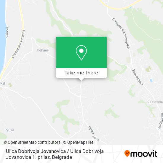 Ulica Dobrivoja Jovanovica / Ulica Dobrivoja Jovanovica 1. prilaz map