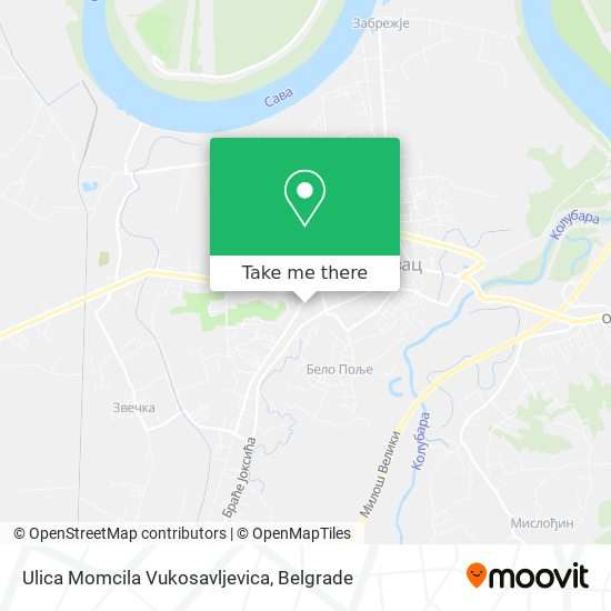 Ulica Momcila Vukosavljevica map