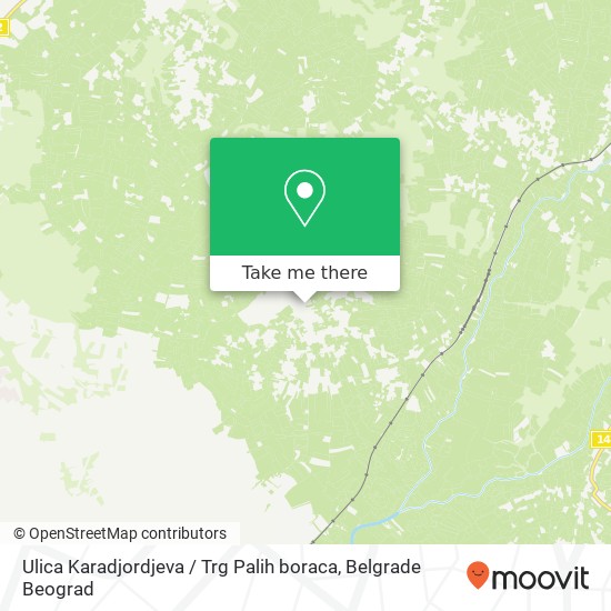 Ulica Karadjordjeva / Trg Palih boraca map