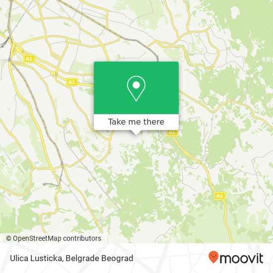 Ulica Lusticka map