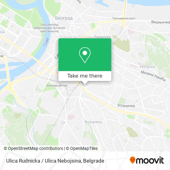 Ulica Rudnicka / Ulica Nebojsina map