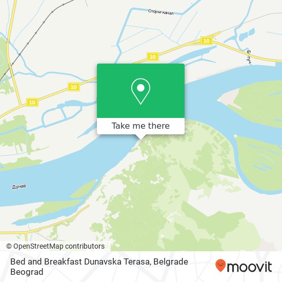 Bed and Breakfast Dunavska Terasa map