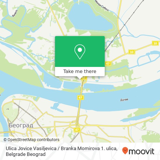 Ulica Jovice Vasiljevica / Branka Momirova 1. ulica map