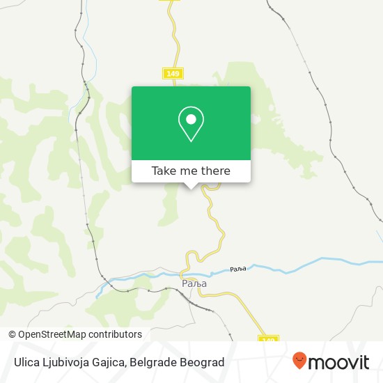 Ulica Ljubivoja Gajica map