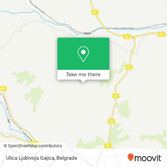 Ulica Ljubivoja Gajica map