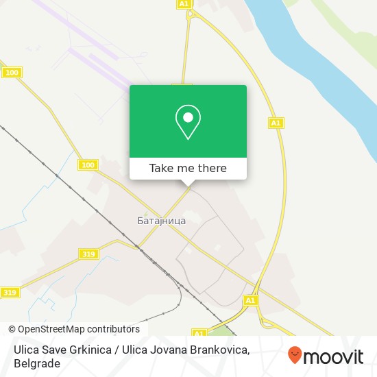 Ulica Save Grkinica / Ulica Jovana Brankovica map